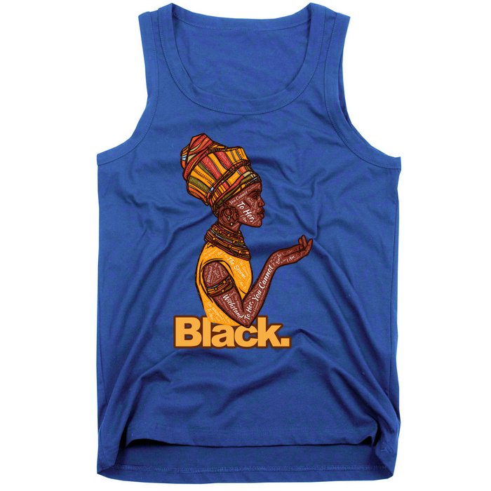 They Whispered To Her African Black History Month Funny Gift Tank Top