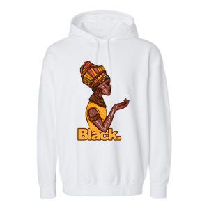 They Whispered To Her African Black History Month Funny Gift Garment-Dyed Fleece Hoodie