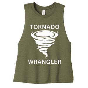 Tornado Wrangler Women's Racerback Cropped Tank