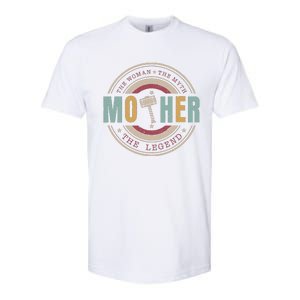 The Woman The Myth The Legend Mother Mother's Day Mathor Softstyle CVC T-Shirt