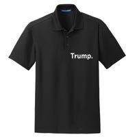 The Word Trump That Says Trump Sarcastic One Word Dot Dry Zone Grid Polo