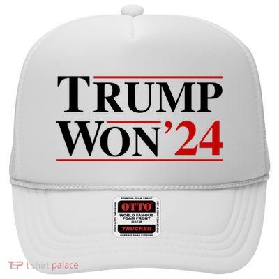 Trump Won High Crown Mesh Back Trucker Hat