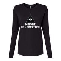 Train With Tish Ignore Celebrities Womens Cotton Relaxed Long Sleeve T-Shirt