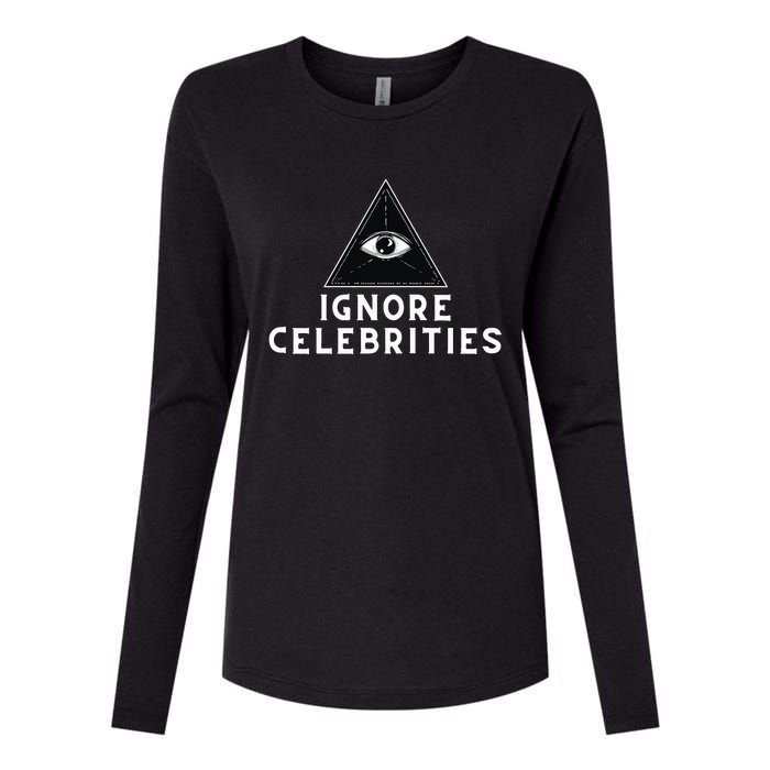 Train With Tish Ignore Celebrities Womens Cotton Relaxed Long Sleeve T-Shirt