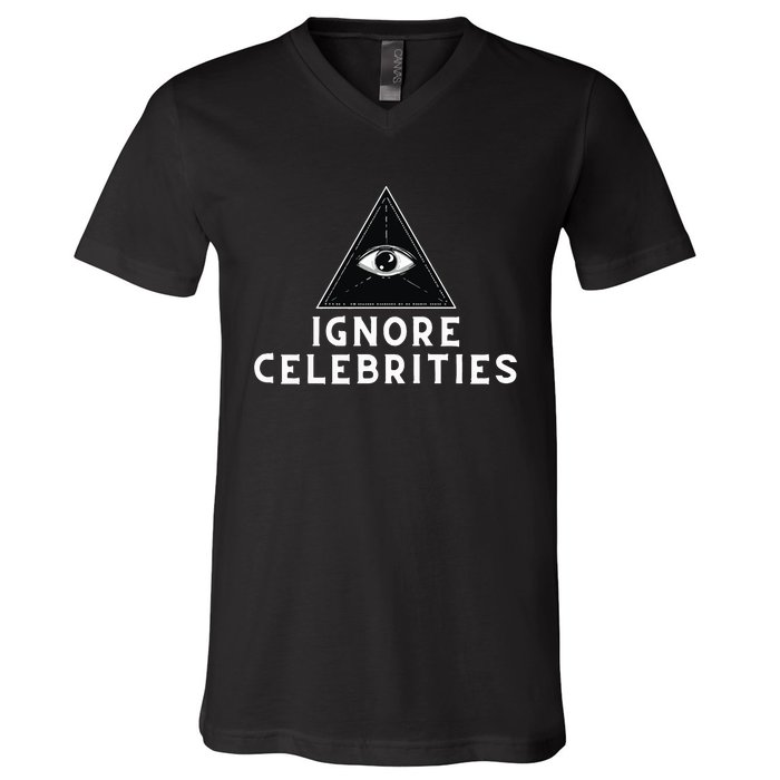 Train With Tish Ignore Celebrities V-Neck T-Shirt