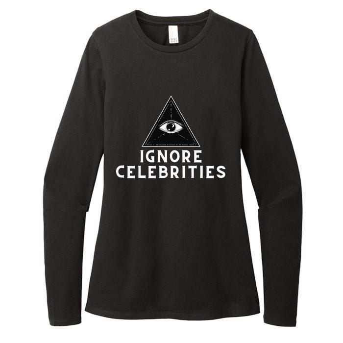 Train With Tish Ignore Celebrities Womens CVC Long Sleeve Shirt