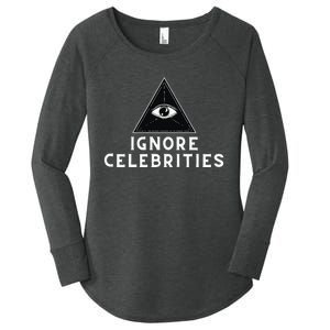 Train With Tish Ignore Celebrities Women's Perfect Tri Tunic Long Sleeve Shirt