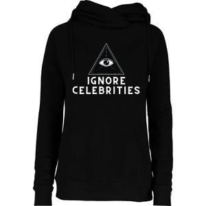 Train With Tish Ignore Celebrities Womens Funnel Neck Pullover Hood