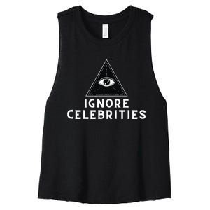 Train With Tish Ignore Celebrities Women's Racerback Cropped Tank