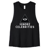 Train With Tish Ignore Celebrities Women's Racerback Cropped Tank