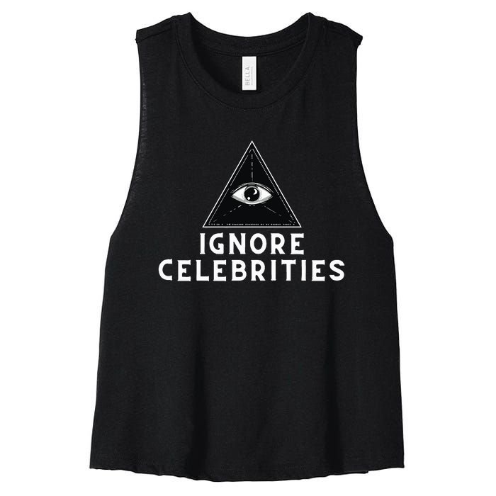 Train With Tish Ignore Celebrities Women's Racerback Cropped Tank