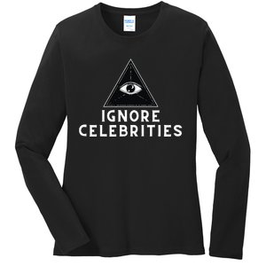 Train With Tish Ignore Celebrities Ladies Long Sleeve Shirt