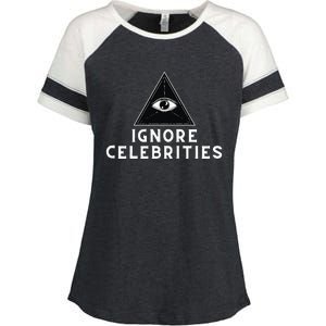 Train With Tish Ignore Celebrities Enza Ladies Jersey Colorblock Tee