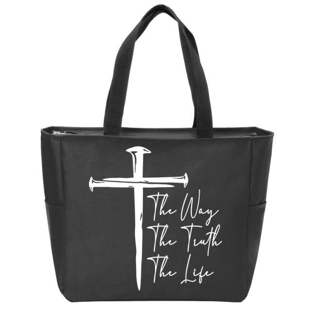 The Way The Truth The Life Zip Tote Bag