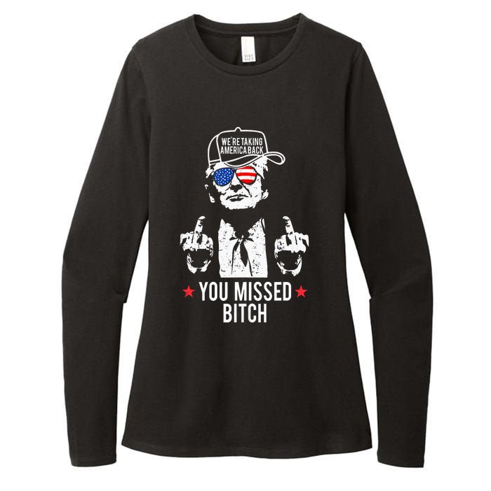 Trump WeRe Taking America Back You Missed Bitch Tank Top Womens CVC Long Sleeve Shirt