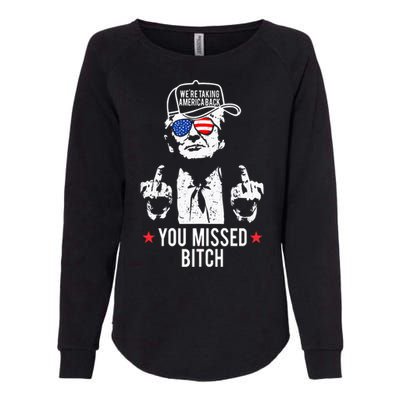 Trump WeRe Taking America Back You Missed Bitch Tank Top Womens California Wash Sweatshirt