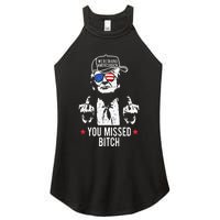 Trump WeRe Taking America Back You Missed Bitch Tank Top Women's Perfect Tri Rocker Tank