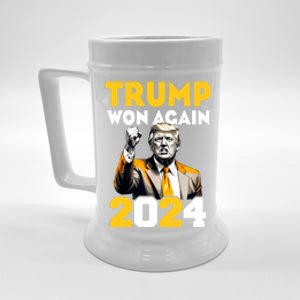 Trump Won Trending Political Pennsylvania Trump 2024 Beer Stein