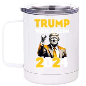 Trump Won Trending Political Pennsylvania Trump 2024 12 oz Stainless Steel Tumbler Cup