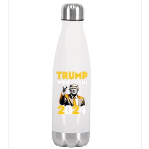 Trump Won Trending Political Pennsylvania Trump 2024 Stainless Steel Insulated Water Bottle