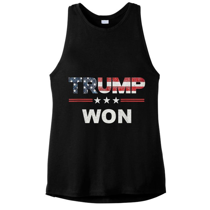 Trump Won Ladies PosiCharge Tri-Blend Wicking Tank