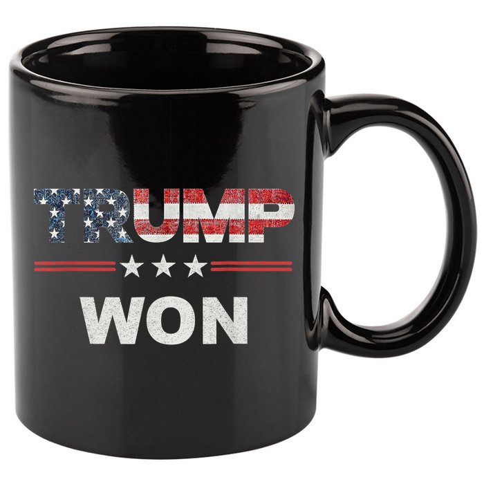 Trump Won 11oz C Handle Ceramic Mug