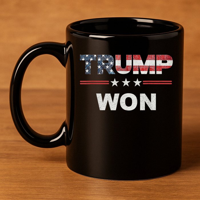 Trump Won 11oz C Handle Ceramic Mug