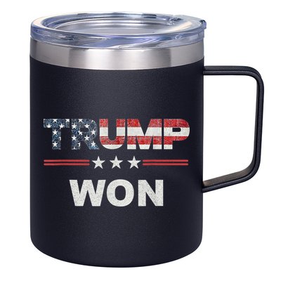 Trump Won 12oz Stainless Steel Coffee Mug