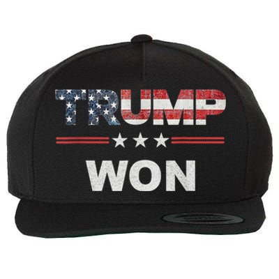 Trump Won Wool Snapback Cap