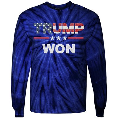 Trump Won Tie-Dye Long Sleeve Shirt