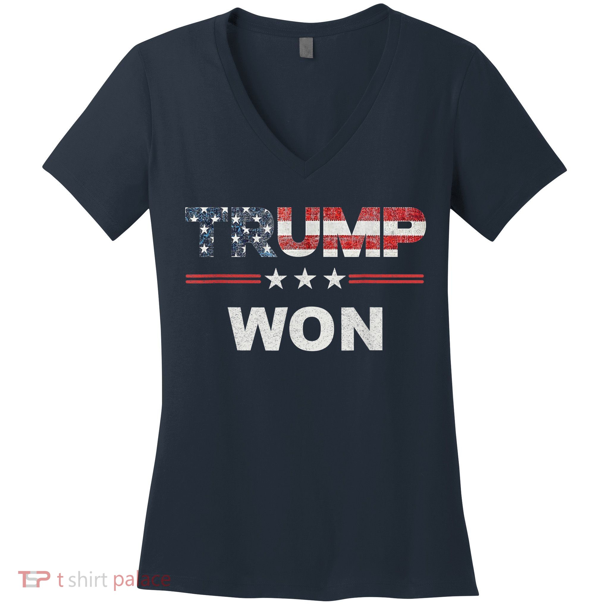 Trump Won Women's V-Neck T-Shirt