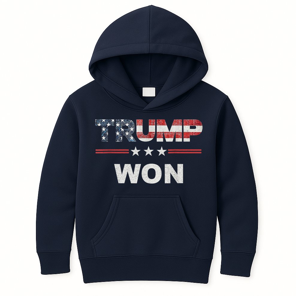 Trump Won Kids Hoodie