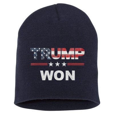 Trump Won Short Acrylic Beanie