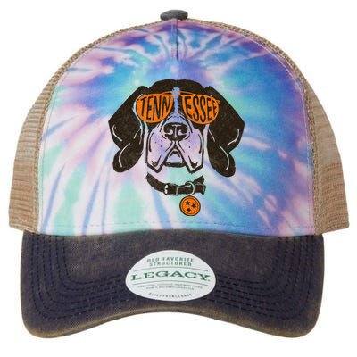 Tennessee Women Tn Dog State Flag Tn Lover Outfit Legacy Tie Dye Trucker Hat