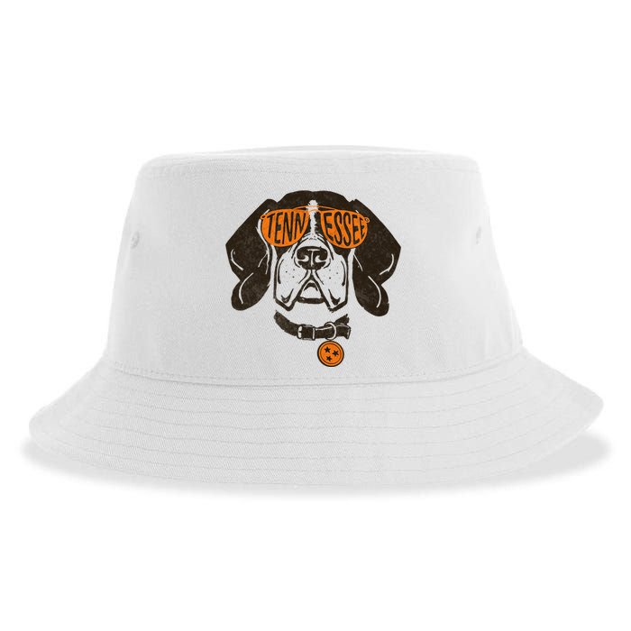 Tennessee Women Tn Dog State Flag Tn Lover Outfit Sustainable Bucket Hat