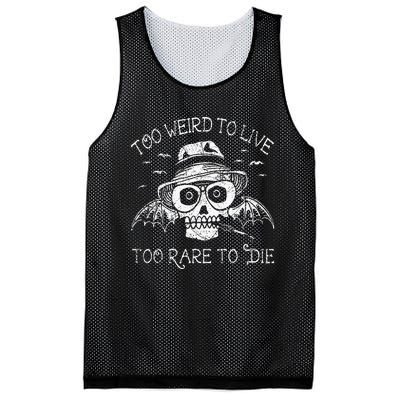 Too Weird To Live Too Rare To Die Mesh Reversible Basketball Jersey Tank