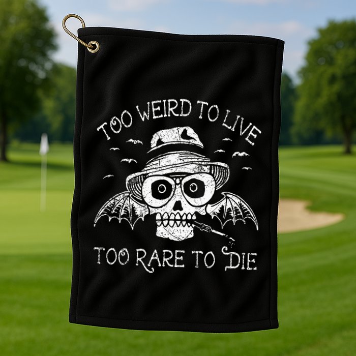 Too Weird To Live Too Rare To Die Golf Towel