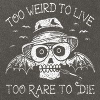 Too Weird To Live Too Rare To Die Cotton Canvas Backpack