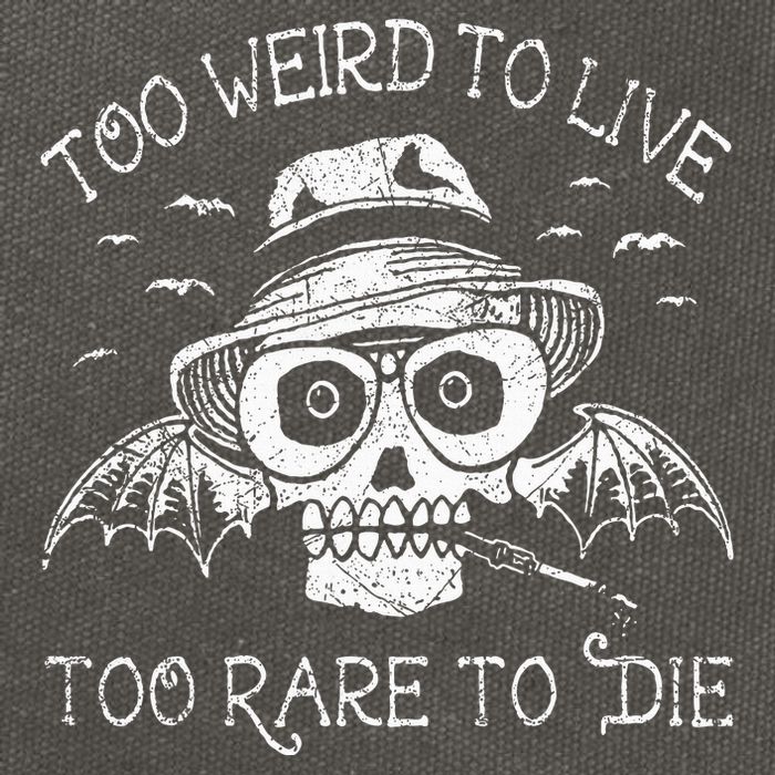 Too Weird To Live Too Rare To Die Cotton Canvas Backpack