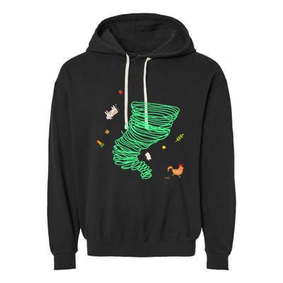 Tornado Weather Twister Hurricane Garment-Dyed Fleece Hoodie