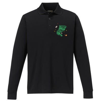 Tornado Weather Twister Hurricane Performance Long Sleeve Polo