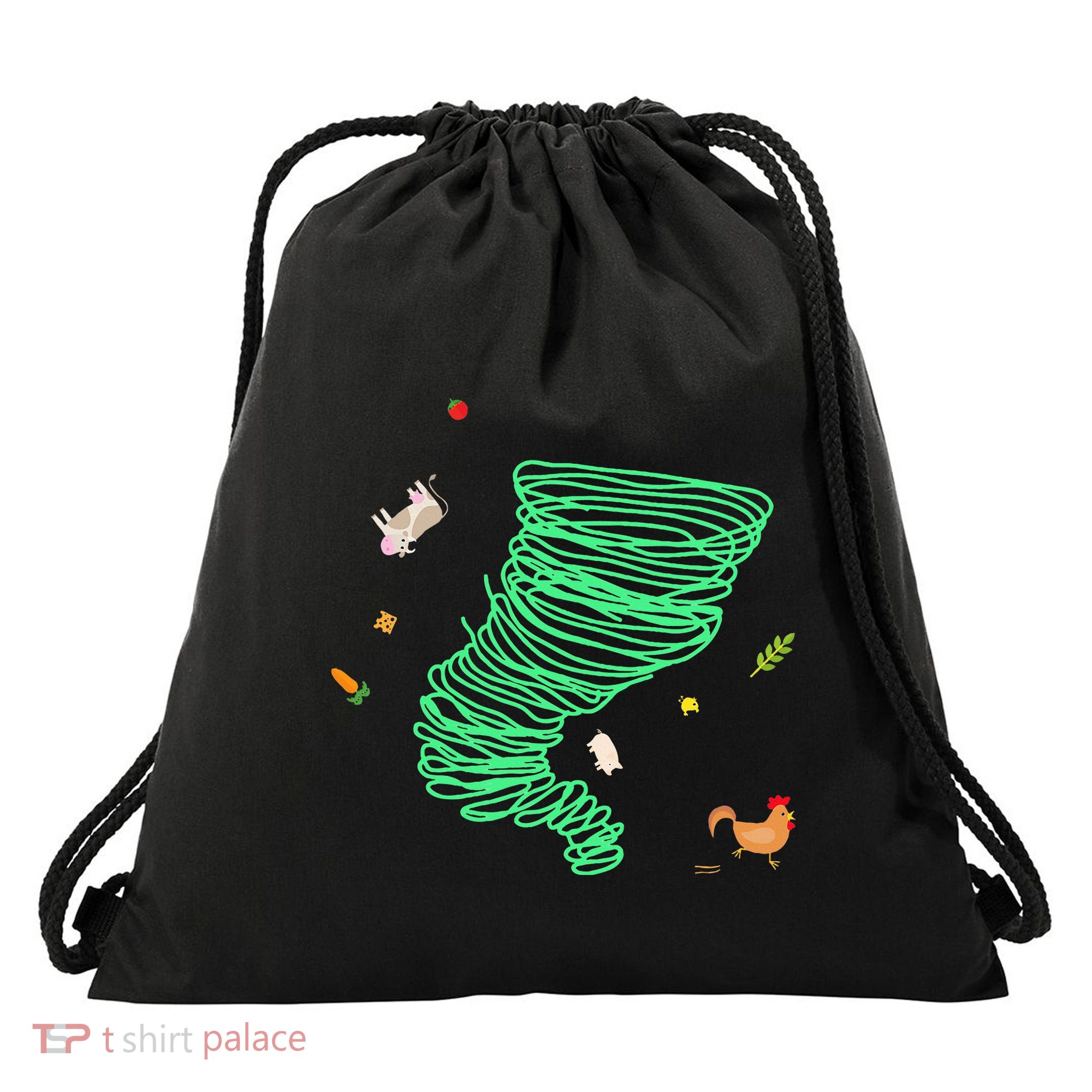 Tornado Weather Twister Hurricane Drawstring Bag