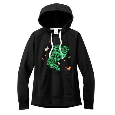 Tornado Weather Twister Hurricane Women's Fleece Hoodie