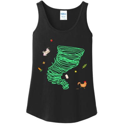 Tornado Weather Twister Hurricane Ladies Essential Tank