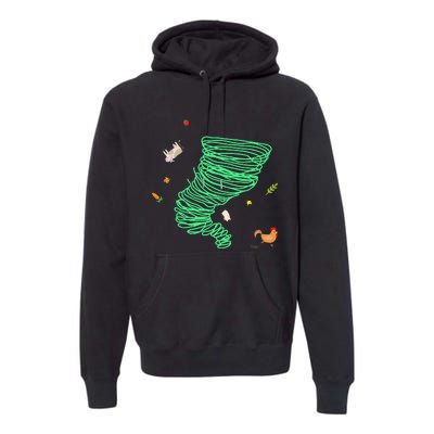 Tornado Weather Twister Hurricane Premium Hoodie