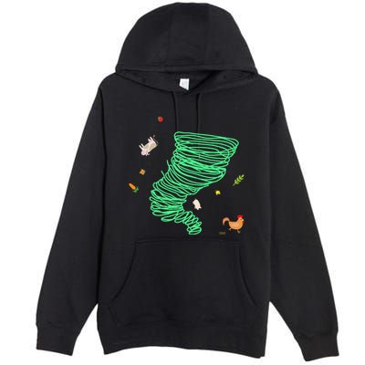 Tornado Weather Twister Hurricane Premium Pullover Hoodie