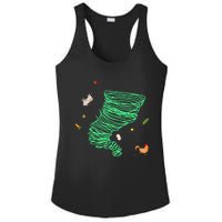 Tornado Weather Twister Hurricane Ladies PosiCharge Competitor Racerback Tank