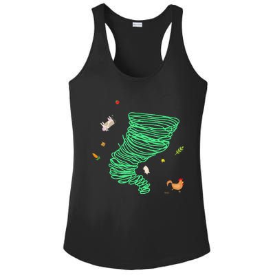 Tornado Weather Twister Hurricane Ladies PosiCharge Competitor Racerback Tank