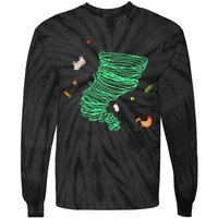 Tornado Weather Twister Hurricane Tie-Dye Long Sleeve Shirt