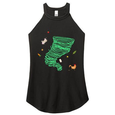 Tornado Weather Twister Hurricane Women’s Perfect Tri Rocker Tank